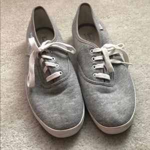 Grey Lace-up Keds